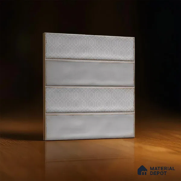 Faux Subway  Tile TL 07257 C Sintra 5006 Luster 1 ft x 1 ft Ceramic Matte Finish - 9 mm  | 2 mm Spacer is Mandatory | Please Expect a Slight Variation of Pattern (Sample)